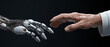 Robot and human touch. Simplifying life with artificial