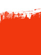 Pinsel Banner in rot mit grunge Kante