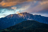 Fototapeta Krajobraz - Berge in den Berchtesgadener Alpen im Sonnenuntergang
