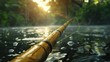 Bamboo Fishing Rods by Riverbank