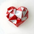 Valentines Day Red Sweet Hearts. 3D Vector Illustration