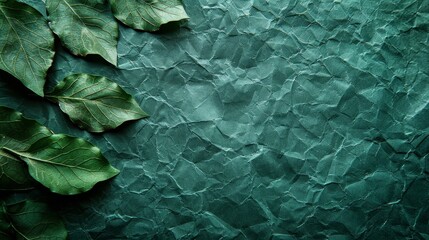 Sticker - The texture of green kraft paper on an abstract background is high-resolution.