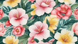 Japanese Watercolor Floral Background