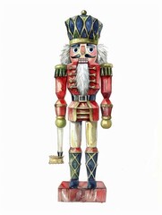 Sticker - Watercolor Nutcracker: A Classic Christmas Toy Generative AI