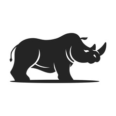 Wall Mural - Rhino Logo template Isolated. Brand Identity. Icon Abstract Vector graphic