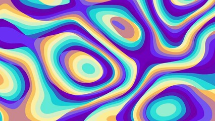 Leinwandbilder - Colorful Seamless Fluid Art Abstract Background. animation. Loop animation