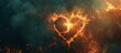 Fiery Heart Embrace A Love Story for the Month of Love Generative AI