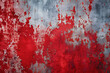Red and grey textured color cracked, weathered painted wall background..