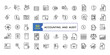 © Rubbble - Accounting and audit line icons related to accounting, audit, taxes. Outline icon collection. Business symbols.