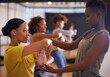 © Mapodile/peopleimages.com - Dance, fitness and people with instructor in class for wellness, balance and theatre performance. Creative dancer, teacher and women in studio for movement pose, exercise and training for practice