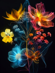 Wall Mural - abstract floral background