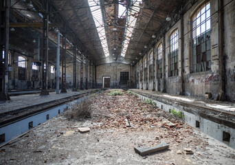 Wall Mural - old abandoned train