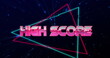 Image of high score text over spots