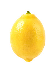 Wall Mural - Natural Lemon fruit  isolated on white background. Clipping path.