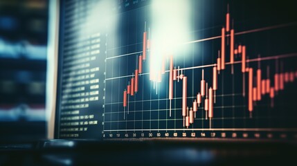 Financial data on a monitor as Finance data concept hd