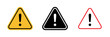 General Caution Triangle. Important Safety Alert. Attention Sign for Various Threats.