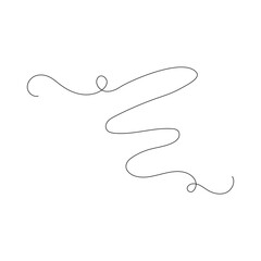 Wall Mural - Squiggly vector line modern decoration element