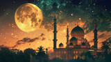 Fototapeta  - Background for Ramadan and religious occasions