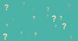 Image of question marks over speech bubble