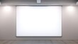 © ai_artist - Projector Screen - Empty White Board Presentation