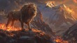 Majestic Lion Digital Art