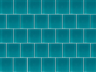Wall Mural - Blue ceramic tile background. Old vintage ceramic tiles in green to decorate the kitchen or bathroom