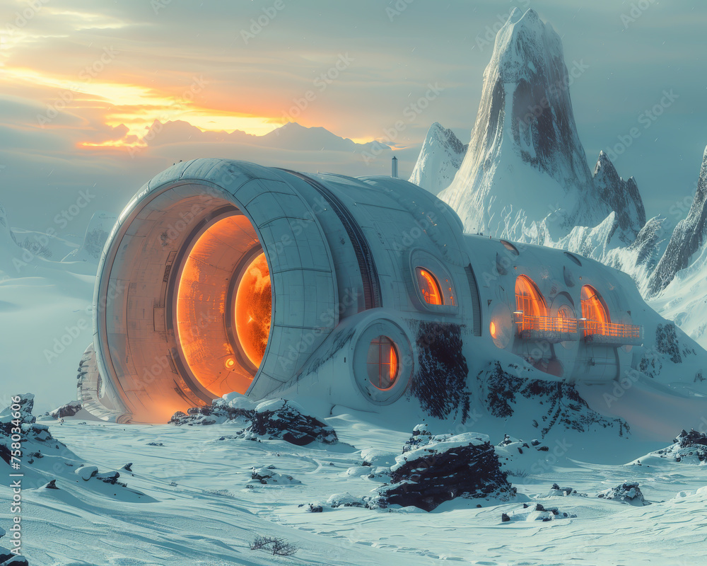 An arctic research outpost where scientists have discovered a gateway ...