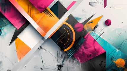 geometric abstract shape, abstract background with modern geometric shapes and colors