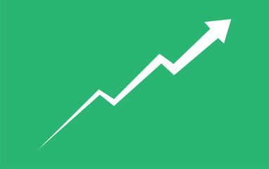Wall Mural - Growth Trend Chart icon vector set. Profit graph illustration sign collection. up arrow symbol or logo.
