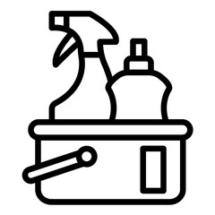 Wall Mural - Vector Design Cleaning Supplies Icon Style