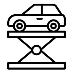 Wall Mural - Vector Design Car Lift Icon Style