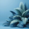 Collection of tropical leaves,foliage plants in pastel color.Abstract leaf decoration design background, copy space