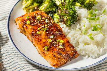 Sticker - Healthy Homemade Baked Hot Honey Salmon