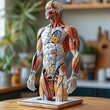 A detailed exploration of human anatomy, showcasing the intricate systems and structures that compose our bodies, from muscles to blood vessels.




