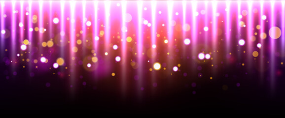 Wall Mural - Falling Magic Light Effect, Vector Illustration