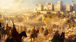 © Clipart Collectors - Illustration scenario of historical biblical battles of the people of Israel
