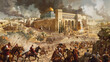© Clipart Collectors - Illustration scenario of historical biblical battles of the people of Israel
