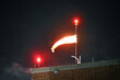 Lighted Windsock on Roof