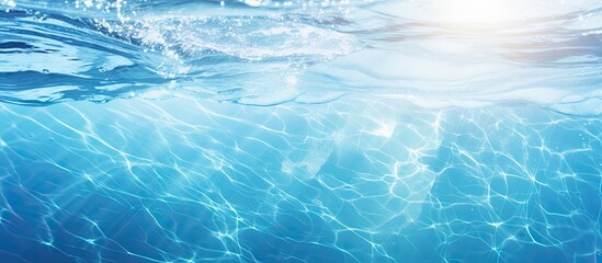 Poster - Serene Water Surface Glistening Under Golden Sunlight in Tranquil Nature Scene