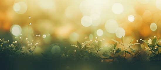 Poster - Golden Hour Glow: Stunning Landscape of Sunlit Grass Field with Vivid Sunburst in Distance