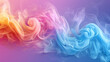 Rainbow colored abstract smoke background