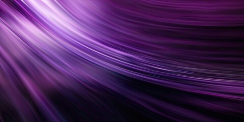 Wall Mural - Dark purple, violet abstract background. White-pink wavy lines resemble the movement of air, wind