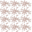 Flowers sketch pattern background Wallpaper Vector