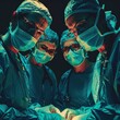Powerful portrait of medical team in action