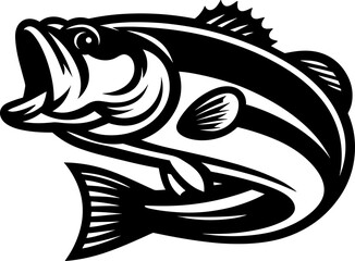 Wall Mural - Bass Fish