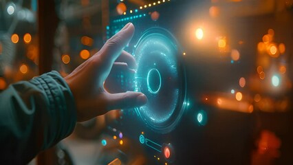 UX developer and UI designer employ augmented reality for mobile app wireframe design in modern office, enhancing creativity in digital development.generative ai