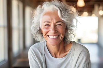 Poster - Happy middleaged woman