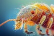 a microscopic animal with copy space