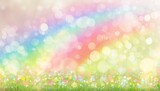Fototapeta Kuchnia - Sparkling rainbow illustration background