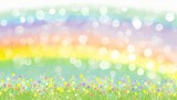 Fototapeta Kuchnia - Sparkling rainbow illustration background